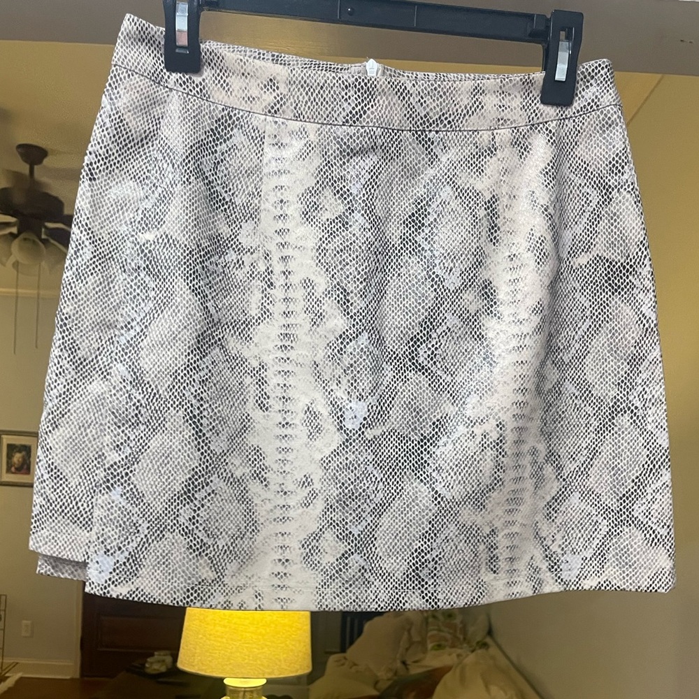 Snake print skirt
